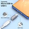QianLink Micro USB to USB C Adapter,8-Pack Aluminum USB Type C Adapter Convert Connector Compatible with Samsung Galaxy S10 S9 S8 Plus Note 9 8, LG V40 V35 V30 V20 G7 G6,Pixel 2 XL,Moto Z2 Z3(Gray) view 3