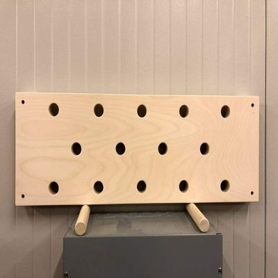 The Plyobox Warehouse 12"x34" Horizontal Climbing Pegboard