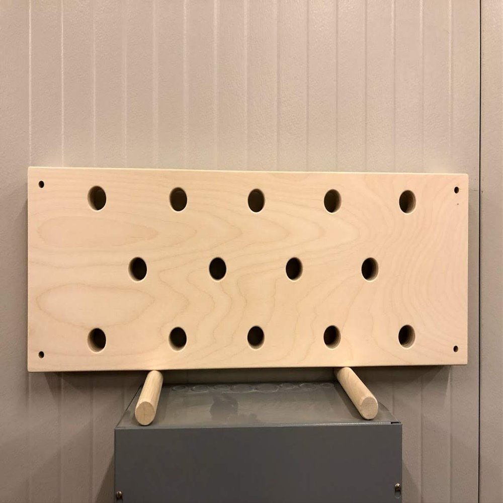 The Plyobox Warehouse 12"x34" Horizontal Climbing Pegboard
