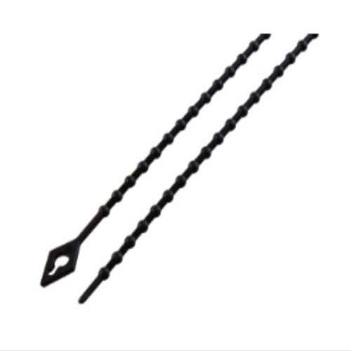 1000pc 4", 6", or 8" Black or Natural Beaded Zip Ties, 18lb (8", Black)