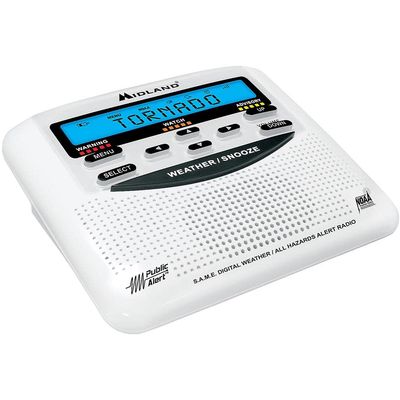 Table Top Weather Radio, White