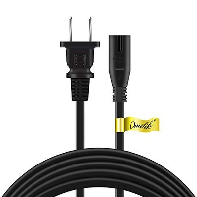 Omilik 5FT/1.5M UL Listed AC Power Cable Cord for HP PHOTOSMART 5510 5520 6520 B209A B209B B855 Printer