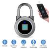 Fingerprint Padlock, Bluetooth Lock, Mobile APP, MEGAFEIS Smart Padlock with Keyless Biometric, Water Resistant, Suitable for Gym, Sports, Bike, School, Locker and Storage(Grey) view 2