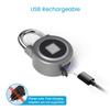 Fingerprint Padlock, Bluetooth Lock, Mobile APP, MEGAFEIS Smart Padlock with Keyless Biometric, Water Resistant, Suitable for Gym, Sports, Bike, School, Locker and Storage(Grey) view 4