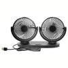 Aoneky 5V 2A 360 Rotating Dual USB Fan - Portable Personal Office Desk Car USB Fan view 1