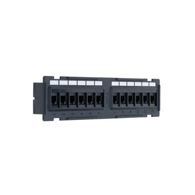 12 Port Cat5/5e Unshielded Wallmount Rackmount Patch Panel, Backwards Compatible with CAT 3/4/5 Cabling (12 Port)