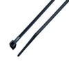 25 - 2000pc 4" to 60" Premium Industrial Black Wire Cable Tie UV Resistant Nylon Wrap (1000, 4" 18-lb) view 1
