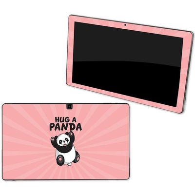 MightySkins Skin Compatible with NuVision Supreme 1001 Tablet - Hug A Panda | Protective, Durable, and Unique Vinyl Decal wrap Cover | Easy to Apply, Remove, and Change Styles | Made in The USA