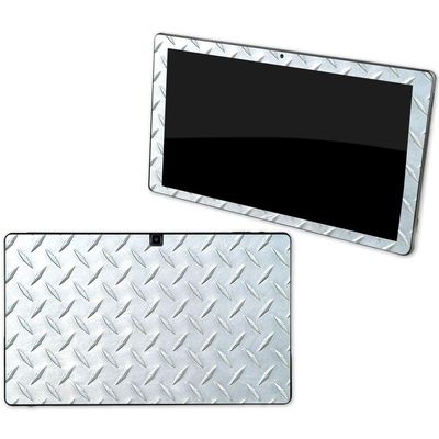 MightySkins Skin Compatible with NuVision Supreme 1001 Tablet - Diamond Plate | Protective, Durable, and Unique Vinyl Decal wrap Cover | Easy to Apply, Remove, and Change Styles | Made in The USA