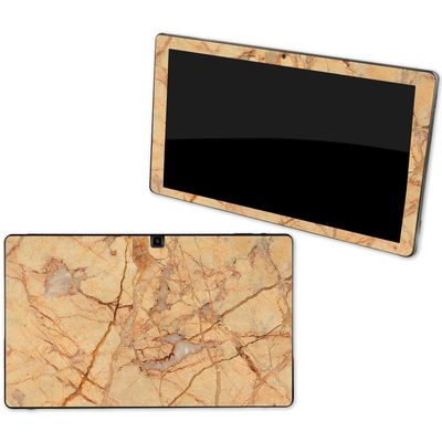 MightySkins Skin Compatible with NuVision Supreme 1001 Tablet - Amber Marble | Protective, Durable, and Unique Vinyl Decal wrap Cover | Easy to Apply, Remove, and Change Styles | Made in The USA