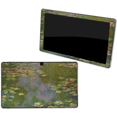 MightySkins Skin Compatible with NuVision Supreme 1001 Tablet - Water Lilies | Protective, Durable, and Unique Vinyl Decal wrap Cover | Easy to Apply, Remove, and Change Styles | Made in The USA