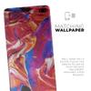 DesignSkinz Liquid Abstract Paint V44 - Design Skinz Vinyl Decal Wrap Cover Compatible with Samsung Galaxy S10 Plus 2-Pack Bundle! Full-Body + Back Glass view 2