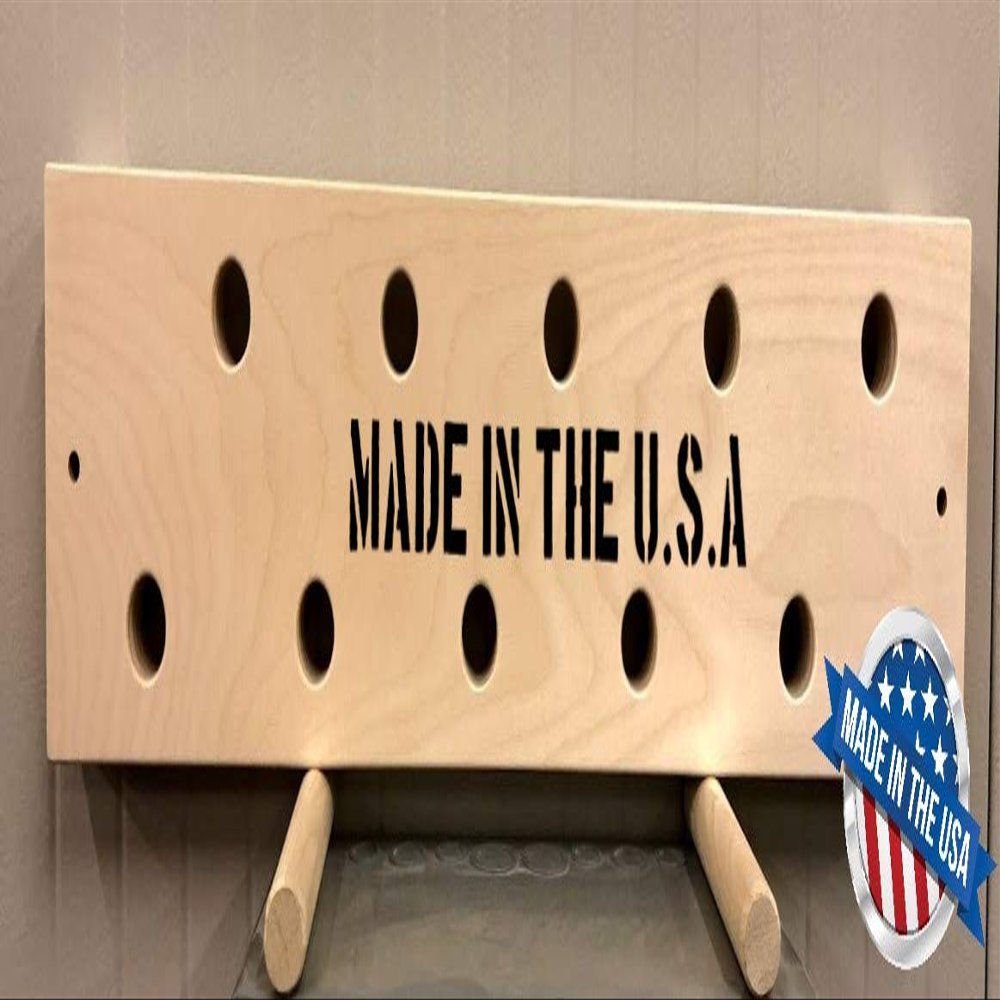 8"x34" Horizontal Climbing Pegboard. New Custom Engraving Options!