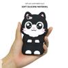YONOCOSTA Cute iPod Touch 7 Case, Big Eye Black Cat iPod Touch 6 Case, Kitty iPod Touch 5 Cases, Funny Kawaii Animals 3D Cartoon Soft Silicone Shockproof Cover for Girls Women view 3