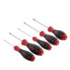 Wiha 30277 SoftFinish Screwdriver Set, 5 Piece, Slotted & Phillips, Cushion Grip Handles, Chrome Finish view 1
