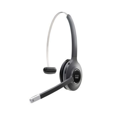 Cisco 561 Headset - Mono - Black - Wireless - DECT 6.0-300 ft48 kHz - Over-The-Head - Monaural - Supra-aural - Uni-Directional, Electret, Condenser Microphone