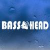 Minglewood Trading Orange - Bass Head 11.5" x 2" Vinyl Decal V2 EDM Music Speaker Basshead Head Banger - Die Cut Sticker view 1