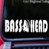 Minglewood Trading Orange - Bass Head 11.5" x 2" Vinyl Decal V2 EDM Music Speaker Basshead Head Banger - Die Cut Sticker view 2