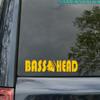 Minglewood Trading Orange - Bass Head 11.5" x 2" Vinyl Decal V2 EDM Music Speaker Basshead Head Banger - Die Cut Sticker view 3
