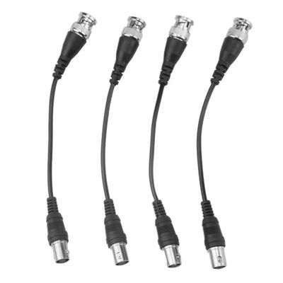 XINGYHENG 4Pcs BNC Coaxial Crimper Jumper Connector Cable RG174 BNC-59 Male to Female Nickel Plated Coupler Extension Coaxial Cable with Copper Pin Fixed Inside for Broadcast Video and Camera