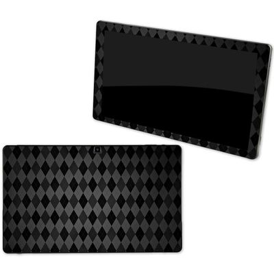 MightySkins Skin Compatible with NuVision Supreme 1001 Tablet - Black Argyle | Protective, Durable, and Unique Vinyl Decal wrap Cover | Easy to Apply, Remove, and Change Styles | Made in The USA