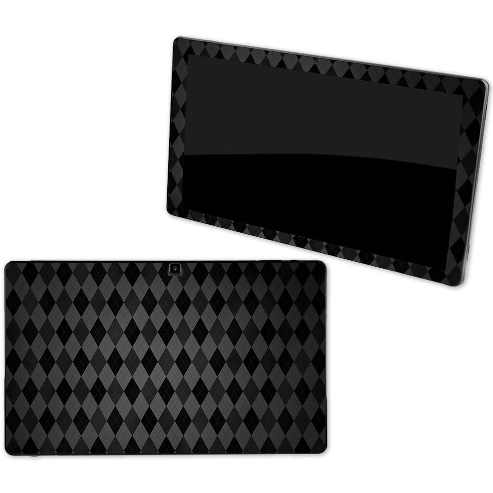 MightySkins Skin Compatible with NuVision Supreme 1001 Tablet - Black Argyle | Protective, Durable, and Unique Vinyl Decal wrap Cover | Easy to Apply, Remove, and Change Styles | Made in The USA