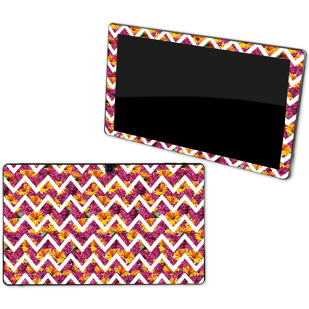 MightySkins Skin Compatible with NuVision Supreme 1001 Tablet - Chevron Summer | Protective, Durable, and Unique Vinyl Decal wrap Cover | Easy to Apply, Remove, and Change Styles | Made in The USA
