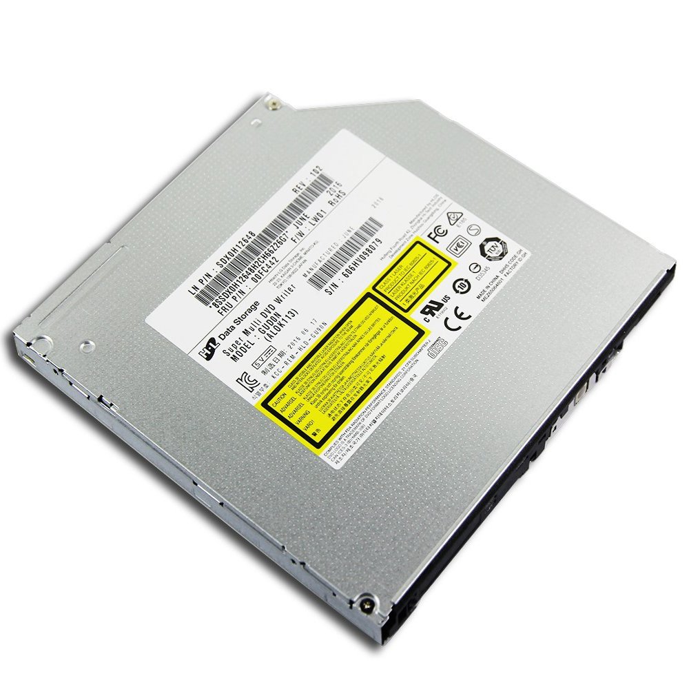New Internal Super Multi 8X DVD+-RW DL Burner HL-DT-ST DVDRAM GUD0N for HP Dell Lenovo Laptop Dual Layer DVD-RAM 24X CD-RW Recorder 9.5mm SATA Tray-Loading Slim Optical Drive Replacement