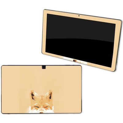 MightySkins Skin Compatible with NuVision Supreme 1001 Tablet - Smiling Fox | Protective, Durable, and Unique Vinyl Decal wrap Cover | Easy to Apply, Remove, and Change Styles | Made in The USA