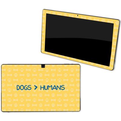 MightySkins Skin Compatible with NuVision Supreme 1001 Tablet - Dogs Over Humans | Protective, Durable, and Unique Vinyl Decal wrap Cover | Easy to Apply, Remove, and Change Styles | Made in The USA