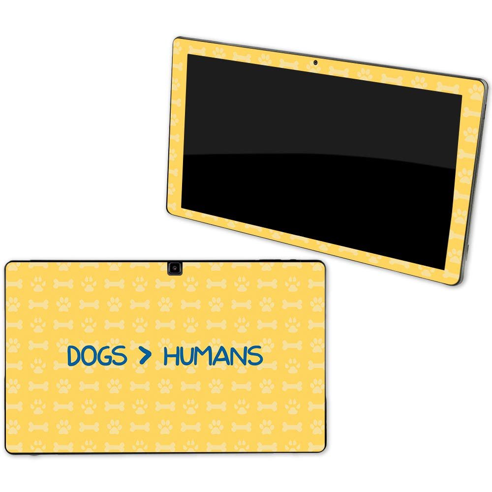 MightySkins Skin Compatible with NuVision Supreme 1001 Tablet - Dogs Over Humans | Protective, Durable, and Unique Vinyl Decal wrap Cover | Easy to Apply, Remove, and Change Styles | Made in The USA
