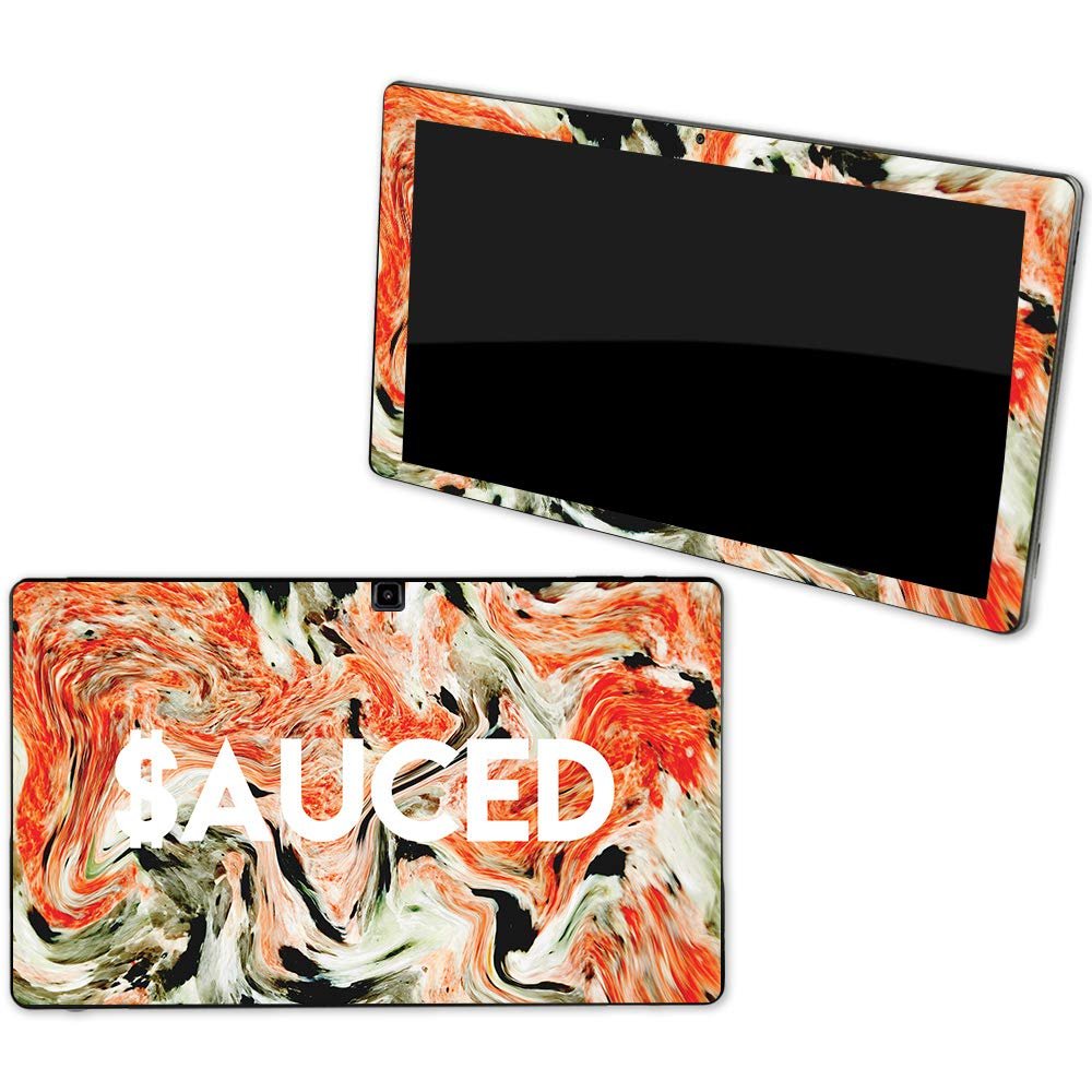 MightySkins Skin Compatible with NuVision Supreme 1001 Tablet - Sauced | Protective, Durable, and Unique Vinyl Decal wrap Cover | Easy to Apply, Remove, and Change Styles | Made in The USA