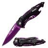 Personalized Laser Engraved Pocket Knife, Fathers Day, Groomsmen Gift, Graduation Gifts, Gifts for Men Free Engraving. (Purple) view 1