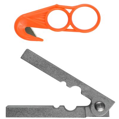 AuSable Brand Aluminum Tail Stripper & Sterling Plastic Tail Zipper