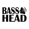 Minglewood Trading Light Brown - Bass Head 10" x 6" Vinyl Decal Sticker -V3- EDM Music Speaker Basshead Head Banger - 20 Color Options view 1