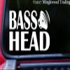 Minglewood Trading Light Brown - Bass Head 10" x 6" Vinyl Decal Sticker -V3- EDM Music Speaker Basshead Head Banger - 20 Color Options view 2