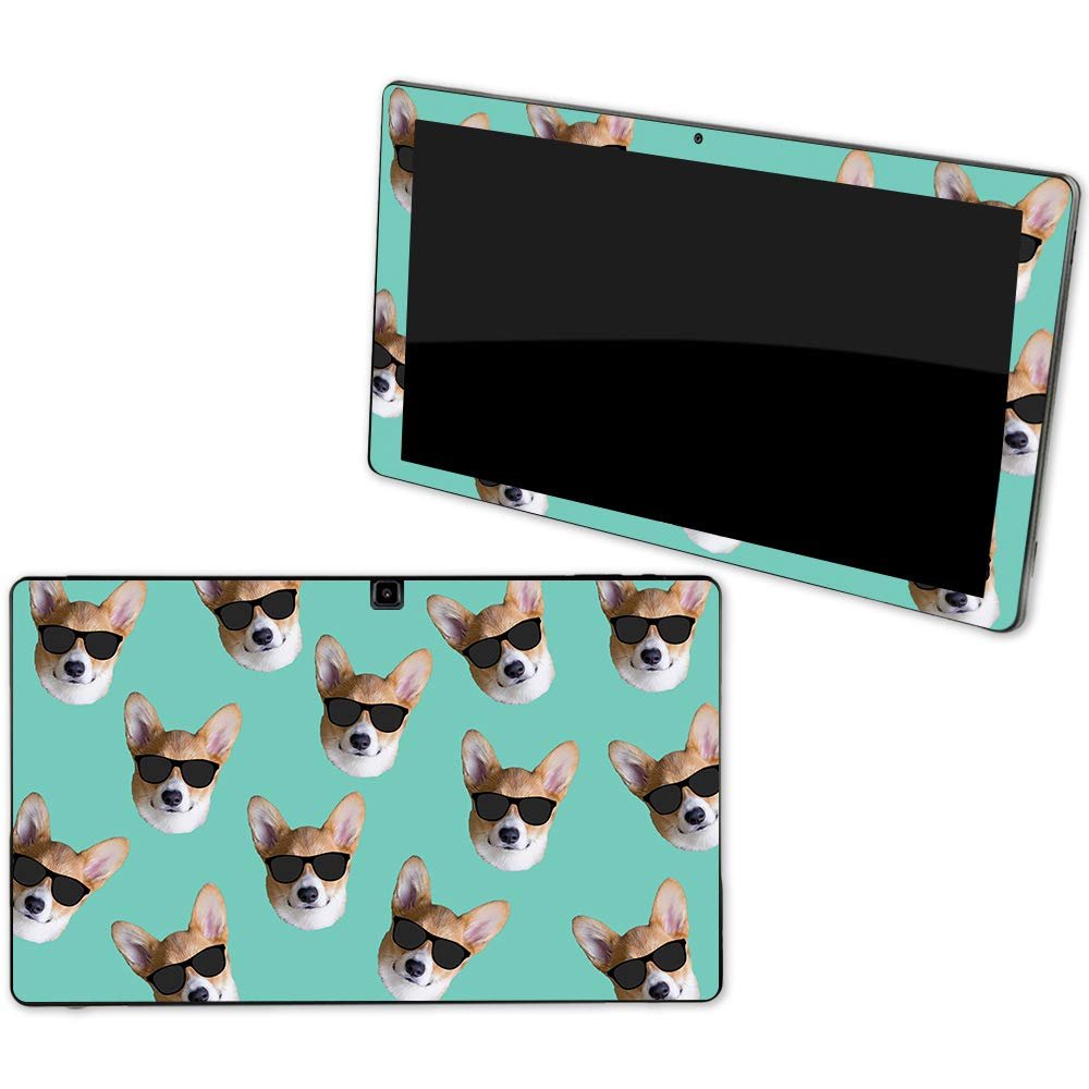 MightySkins Skin Compatible with NuVision Supreme 1001 Tablet - Cool Corgi | Protective, Durable, and Unique Vinyl Decal wrap Cover | Easy to Apply, Remove, and Change Styles | Made in The USA