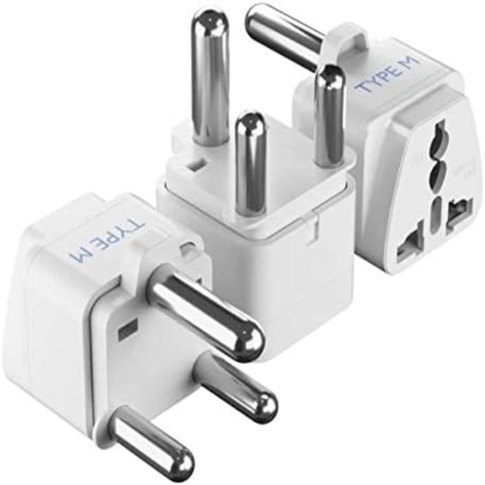 Ceptics South Africa, Botswana Travel Adapter, Universal Socket Plug Accepts Plugs From any Country, Perfect for Cell Phones, Laptops, Chargers and More - 3 Pack