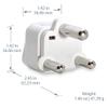 Ceptics South Africa, Botswana Travel Adapter, Universal Socket Plug Accepts Plugs From any Country, Perfect for Cell Phones, Laptops, Chargers and More - 3 Pack view 3