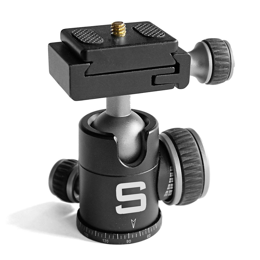 Optional Ball Head with Quick-Release Fastener