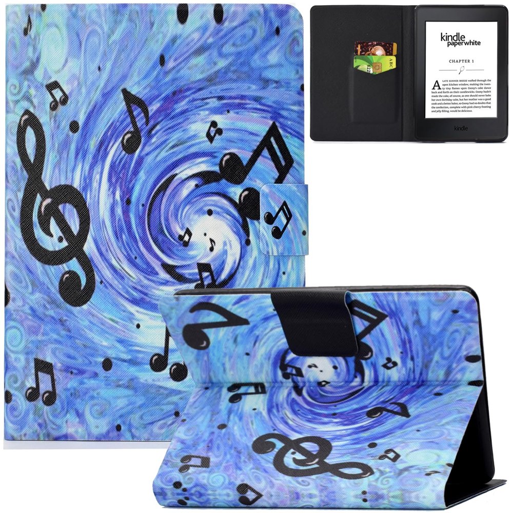 Artyond Case for Kindle Paperwhite, Slim Lightweight PU Leather Card Slots with Auto Sleep/Wake Case for Amazon Kindle Paperwhite 123 (Fits All 2012, 2013, 2015 and 2016 Versions), Music