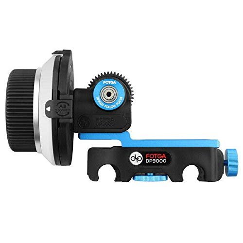 Fotga DP3000 M3 DSLR Quick Release Clamp Follow Focus with Gear Belt for 15mm Rod Rig 5D II III 7D D90 GH1 D7000 D3000 D5100 Camera