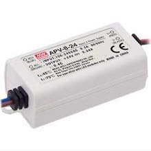 Mean Well APV-8-12 LED Power Supply 1 Output Switching 8W 12V 0.67A CV, Input 90-264Vac, Chassis Mount