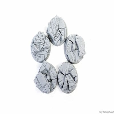 Tiny-Furniture #229-4 - Bases 25mm - Temple of Death - UNPAINTED