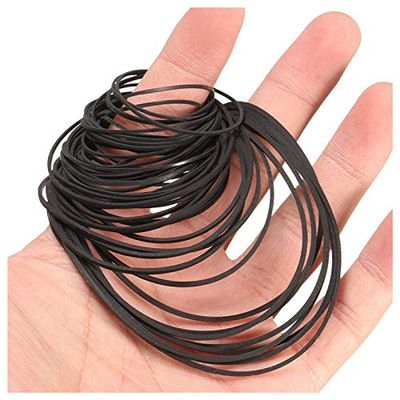 LinaLife 30pcs 40mm to 135mm Mix Cassette Tape Machine Belt Assorted Common Belt cassette machine for dvd drive, xbox 360, repair rebuild common square belt, fit almost cassette tape machine