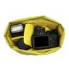 Ape Case Cubeze (ACQB 35GY) Flexible Padded Storage Bag; Removable & Adjustable Padded Inserts; Drawstring Closure; Hi-Vis Yellow Interior; Exterior Pockets for Accessories; Grey view 3