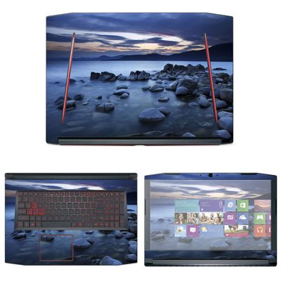 Decalrus - Protective Decal Seascape Skin Sticker for Acer Predator Helios 300 PH317 (17" Screen) case Cover wrap ACpredatorHelios17-139