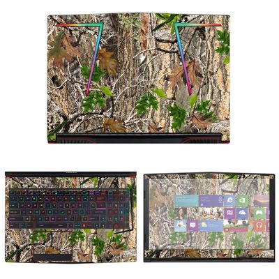 Decalrus - Protective Decal Camo Skin Sticker for MSI GE63 Raider (15.6" Screen) case Cover wrap MSg63Raider-214