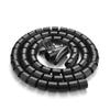 10FT Cable Management Sleeve EZ Cord Bundler 1" Diameter w/Zip Clip Zipper Wire Wrap Cord Organizer Cable Tube Hider Flexible & Expandable Home & Office Wire Concealer for PC TV Computer Cinema view 1