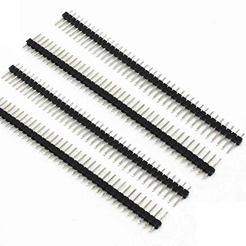 Stayhome 1Set 20PCS 40Pin 2.54mm Single Row Straight Male Pin Header Connector Strip for PBC Ardunio